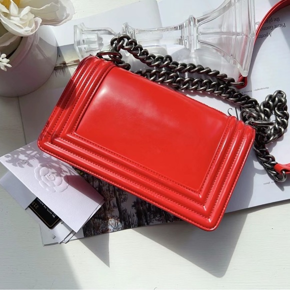 Chanel Reverso Boy Flap Bag Glazed Calfskin Small - Picture 3 of 5